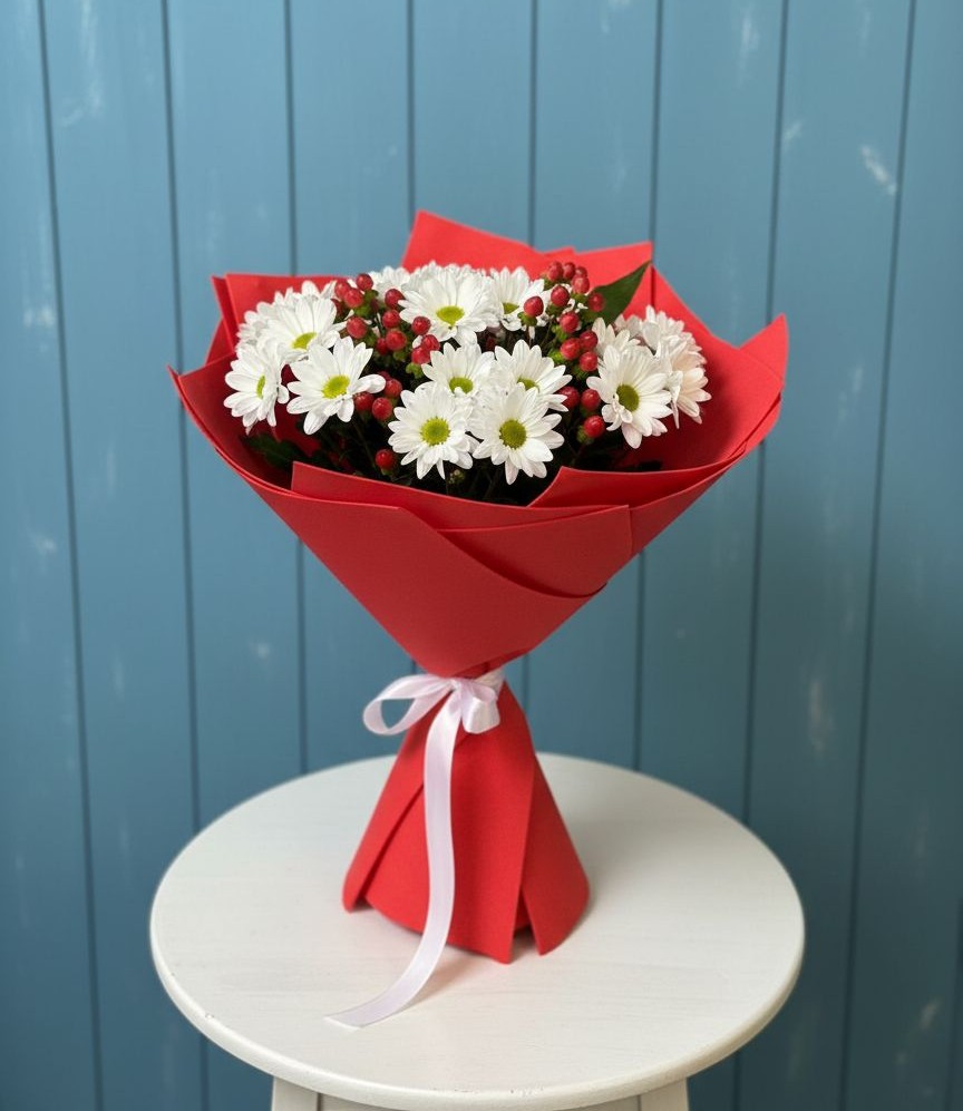 Букет цветов из: Хризантемы в Жостово