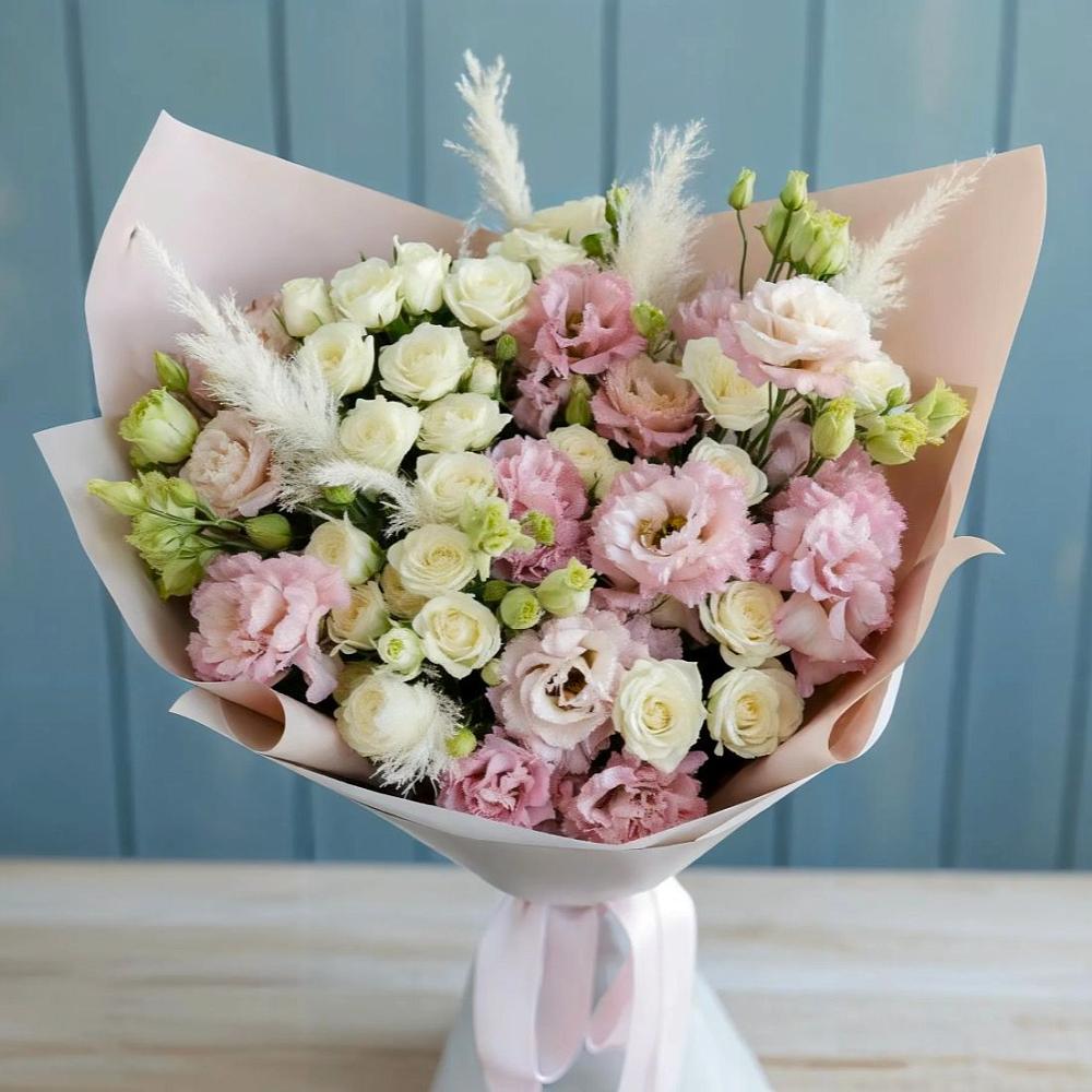 Букет цветов из: Альстромерии и Розы в Жостово