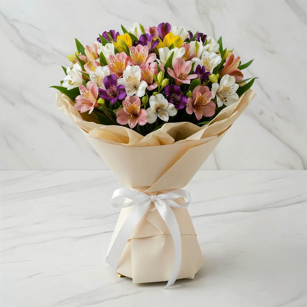 Букет цветов из: Альстромерии в Жостово