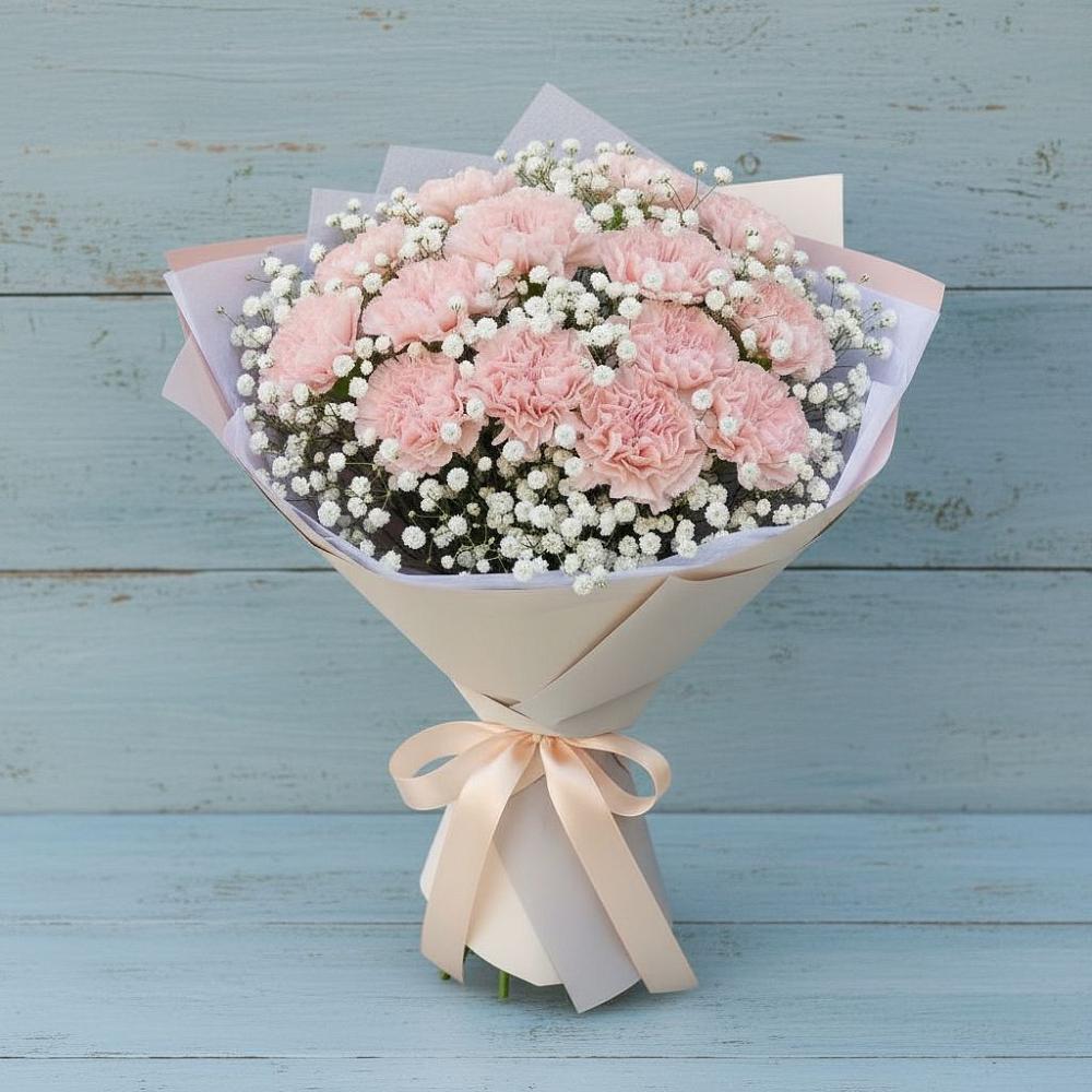 Букет цветов из: Гвоздики в Жостово