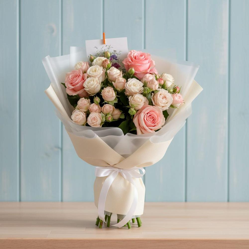 Букет цветов из: Розы в Жостово