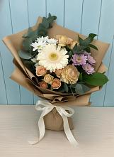 Букет цветов из:  Герберы и Хризантемы в Жостово