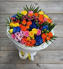 Букет цветов из:  Розы и Хризантемы в Жостово