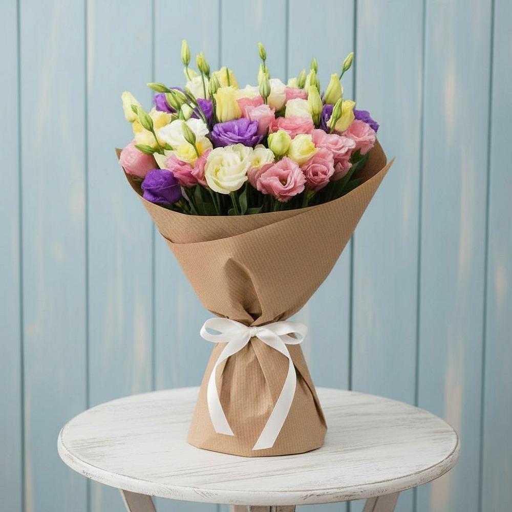 Букет цветов из: Лизиантусы в Жостово