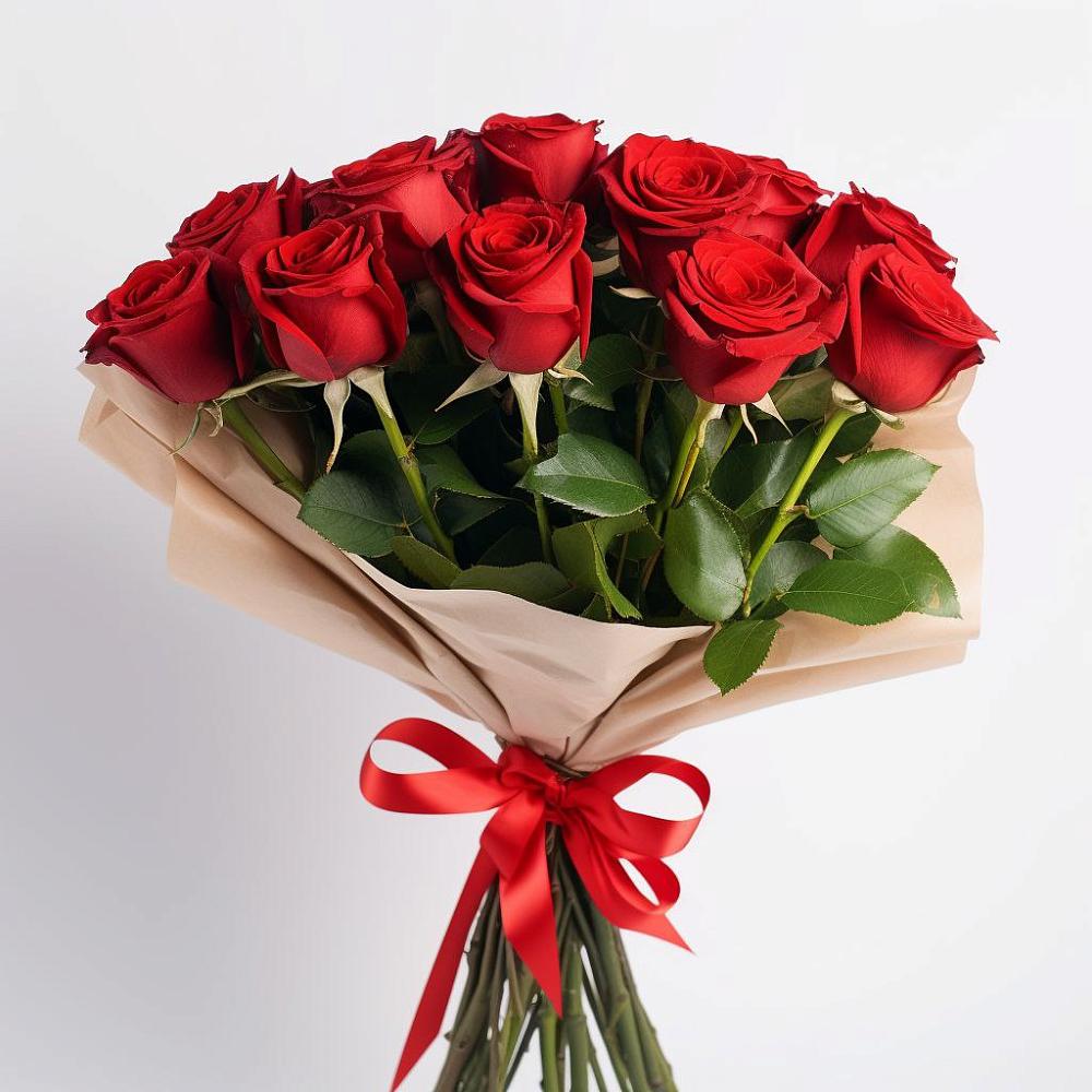 Букет 11 Красных роз Эдлесс Лав в Жостово