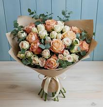 Букет цветов из:  Альстромерии и Розы #REPLACE_PRED# Жостово