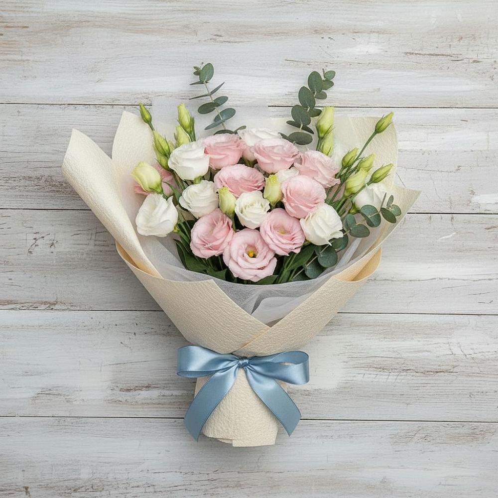 Букет цветов из: Лизиантусы в Жостово